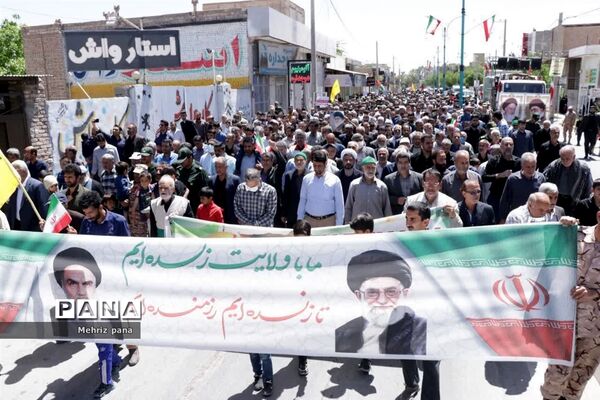حضور باشکوه مردم مهریز در راهپیمایی روز قدس
