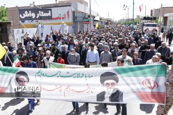 حضور باشکوه مردم مهریز در راهپیمایی روز قدس