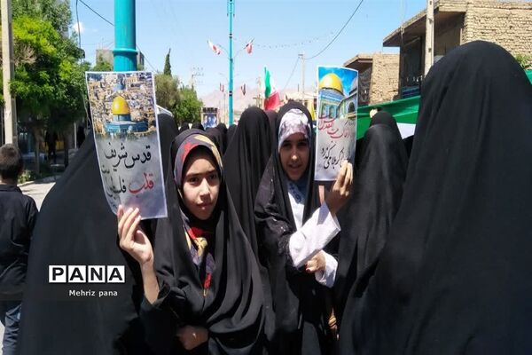 حضور باشکوه مردم مهریز در راهپیمایی روز قدس