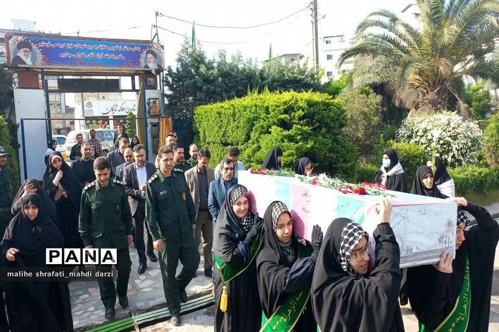 استقبال از شهید گمنام در آمل/فیلم