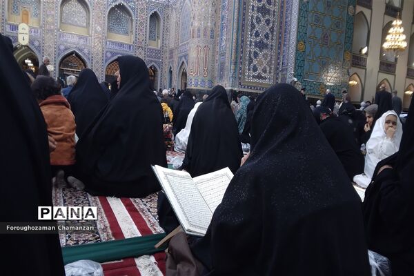 مراسم اعتکاف اتحادیه دانش آموزی انجمن اسلامی در جوار حرم مطهر رضوی