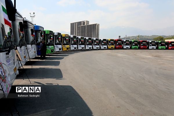 رونمایی از ۴۰ دستگاه اتوبوس شرکت واحد