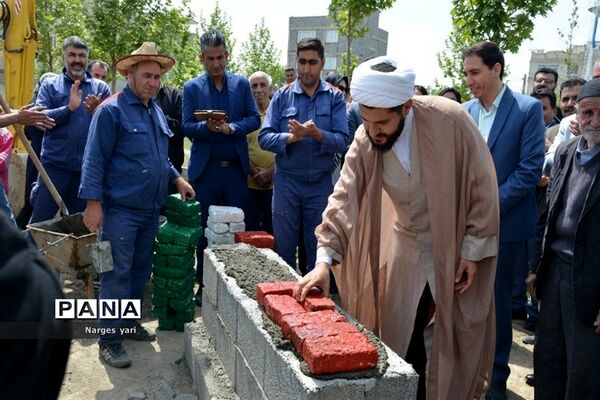 آیین کلنگ‌زنی ساخت 2 مدرسه در حصار زیرک شهریار