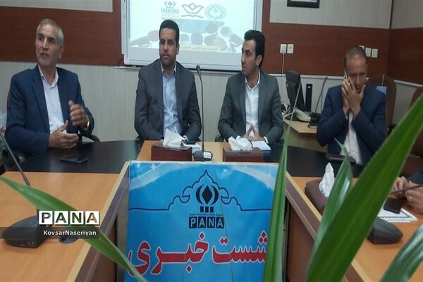 اولین نشست خبری مدیر و معاونان آموزش و پرورش خلیل‌آباد