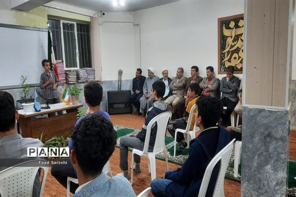 برگزاری مراسم جشن تکلیف دانش‌آموزان پایه هشتم دبیرستان تیزهوشان در شهرستان تربت جام