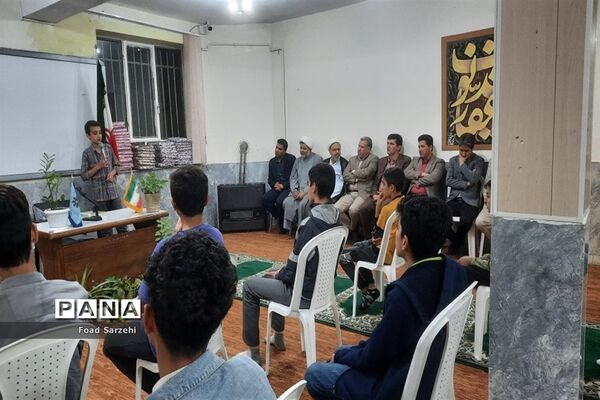 برگزاری مراسم جشن تکلیف دانش‌آموزان پایه هشتم دبیرستان تیزهوشان در شهرستان تربت جام