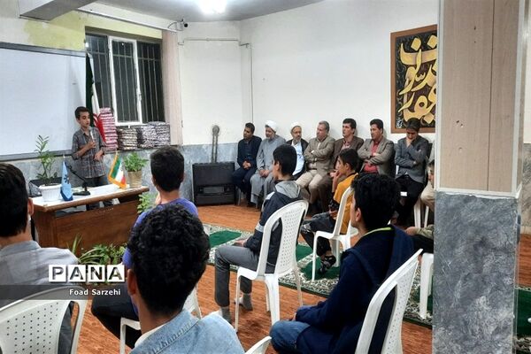 برگزاری مراسم جشن تکلیف دانش‌آموزان پایه هشتم دبیرستان تیزهوشان در شهرستان تربت جام