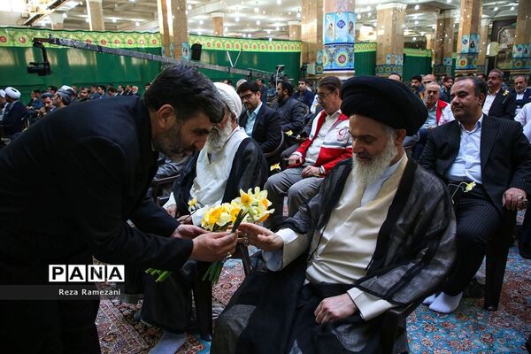 آیین تجلیل از خادمان کشوری جشن‌های نیمه شعبان در مسجد جمکران