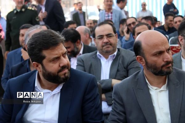 آیین خشت‌گذاری ۱۴۰ باب کلاس درس در شهرستان بهارستان