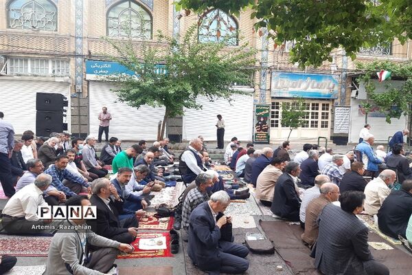 مراسم نماز عید بندگی در منطقه ۹
