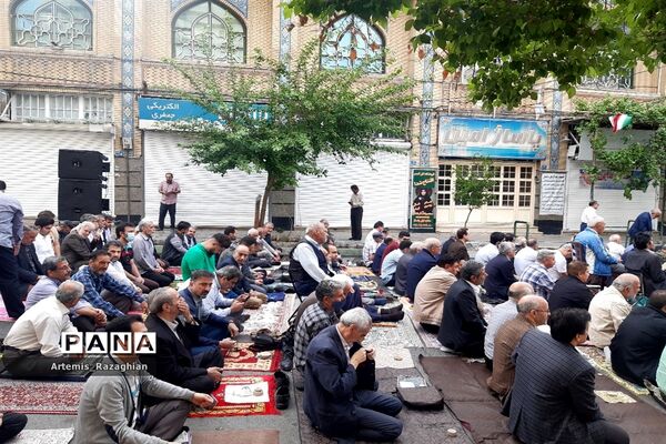 مراسم نماز عید بندگی در منطقه ۹