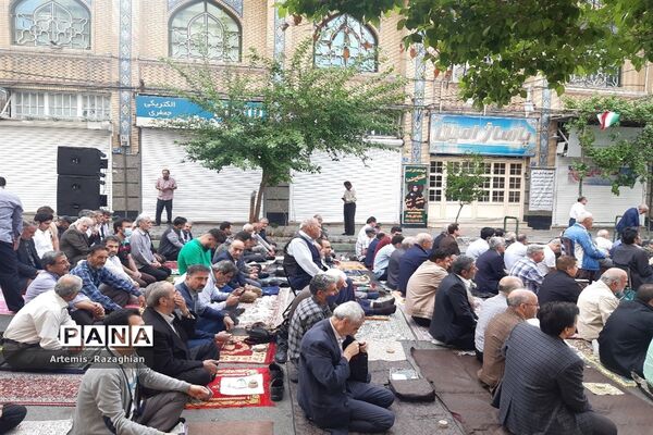 مراسم نماز عید بندگی در منطقه ۹