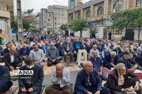 مراسم نماز عید بندگی در منطقه ۹