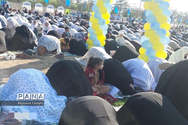 حضور پر شور کودکان دهه نودی در نماز عید سعید فطر آباده