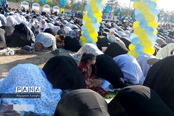 حضور پر شور کودکان دهه نودی در نماز عید سعید فطر آباده