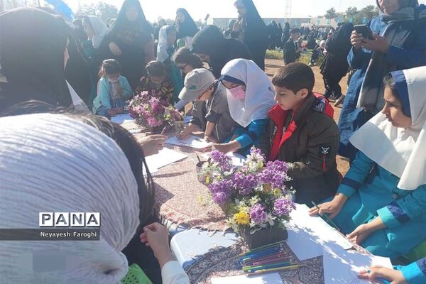 حضور پر شور کودکان دهه نودی در نماز عید سعید فطر آباده