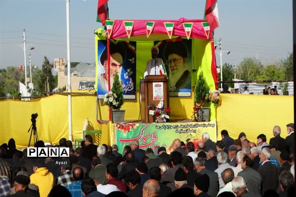 نماز عید فطر در شهر شهید پرور کوشک