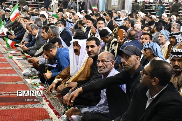 حضور پرشور مردم ولایتمدار استان خوزستان در دیدار با رئیس  جمهور