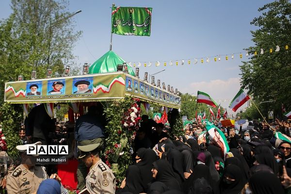 تشییع پیکر شهید جانی بت اوشانا