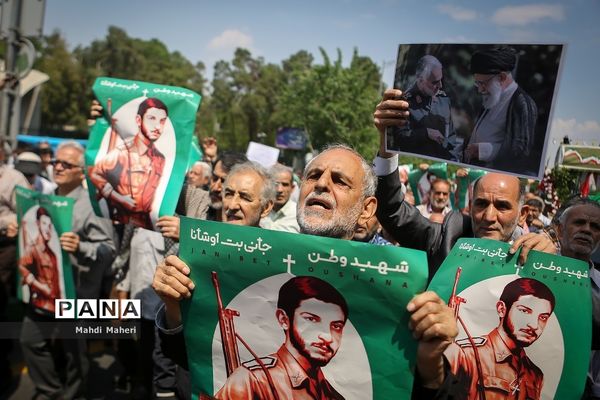 تشییع پیکر شهید جانی بت اوشانا