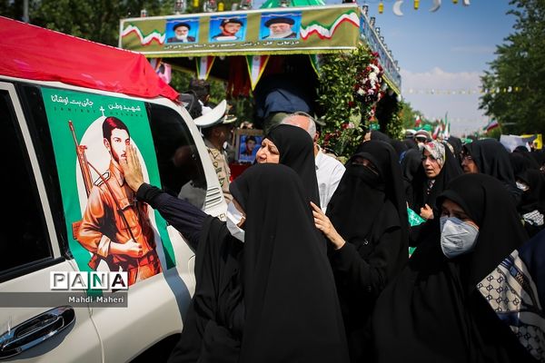 تشییع پیکر شهید جانی بت اوشانا