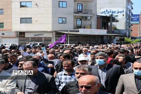 مراسم تشییع ووداع با آیت الله سلیمانی در بابلسر