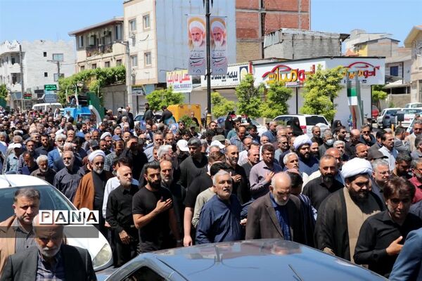 مراسم تشییع ووداع با آیت الله سلیمانی در بابلسر