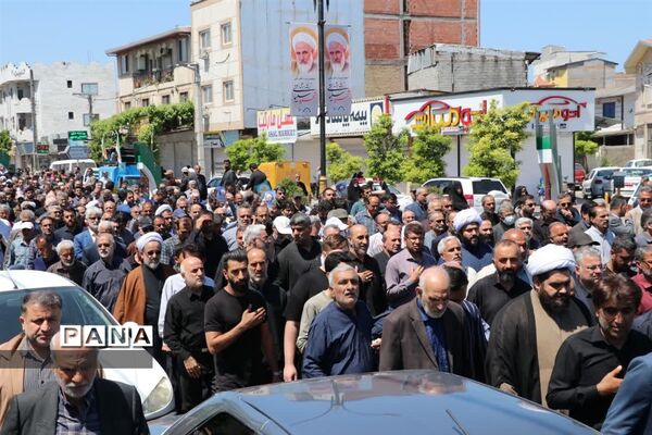 مراسم تشییع ووداع با آیت الله سلیمانی در بابلسر