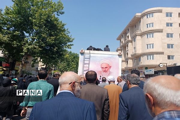 تشییع پیکر شهید آیت الله عباسعلی سلیمانی در قائمشهر