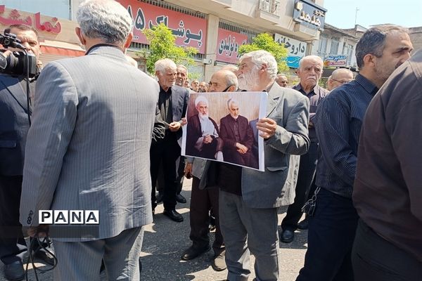 تشییع پیکر شهید آیت الله عباسعلی سلیمانی در قائمشهر