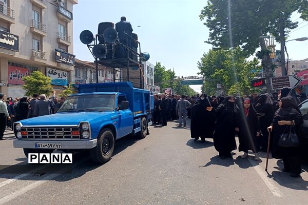تشییع پیکر شهید آیت الله عباسعلی سلیمانی در قائمشهر