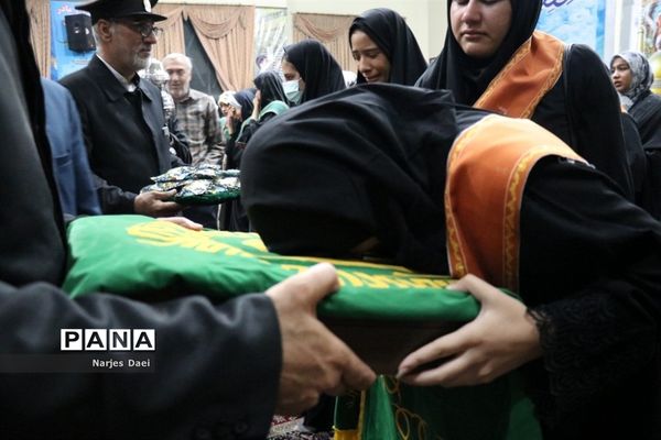 مراسم وداع اردوی زیارت اولی‌ها در مشهد مقدس