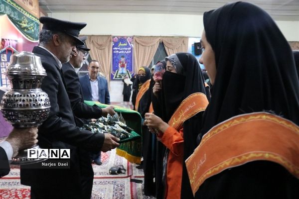 مراسم وداع اردوی زیارت اولی‌ها در مشهد مقدس