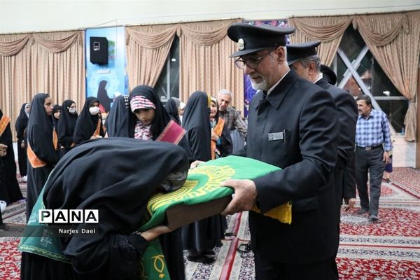 مراسم وداع اردوی زیارت اولی‌ها در مشهد مقدس