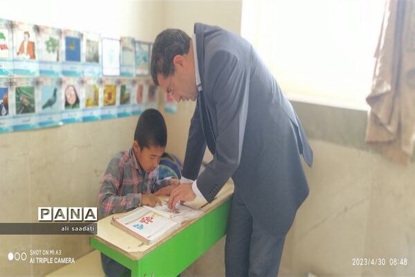 بازدید معاون آموزشی مدیریت آموزش و پرورش شهرستان کلات از مدارس روستاهای مرزی حوزه پساکوه