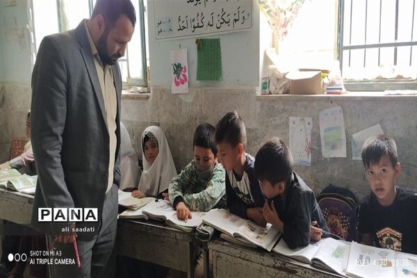 بازدید معاون آموزشی مدیریت آموزش و پرورش شهرستان کلات از مدارس روستاهای مرزی حوزه پساکوه