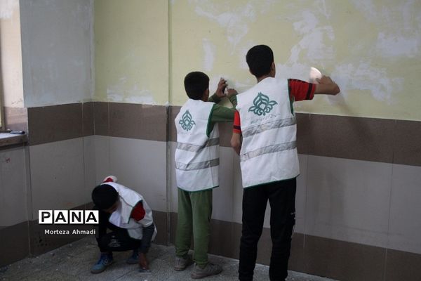 مشارکت گروه‌های جهادی سازمان دانش‌آموزی شهرستان‌های استان تهران در اجرای طرح شهید عجمیان