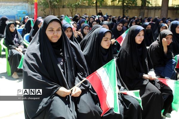 آیین نمادین گلباران محل شهادت شهید مطهری