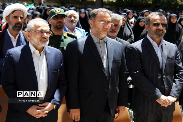 آیین نمادین گلباران محل شهادت شهید مطهری