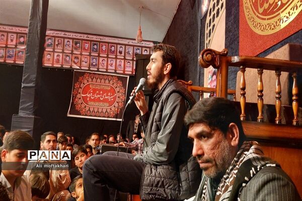 مراسم چهلمین روز شهادت شهید میلادحیدری در شهرستان‌قرچک