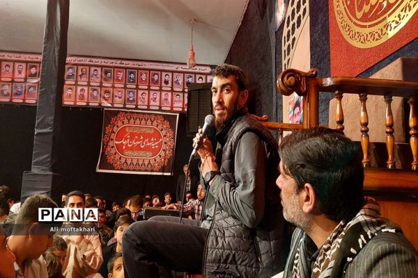 مراسم چهلمین روز شهادت شهید میلادحیدری در شهرستان‌قرچک