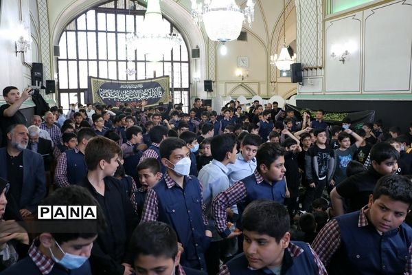 مراسم رحلت حضرت عبدالعظیم حسنی {ع} با حضور دانش‌آموزان عزادار آموزش و پرورش ناحیه 2 شهرری