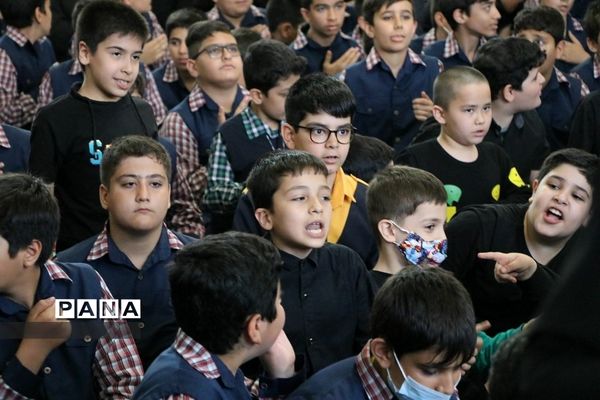 مراسم رحلت حضرت عبدالعظیم حسنی {ع} با حضور دانش‌آموزان عزادار آموزش و پرورش ناحیه 2 شهرری