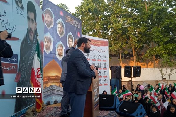 هفتمین سالگرد شهادت شهید علی جمشیدی در شهرستان نور