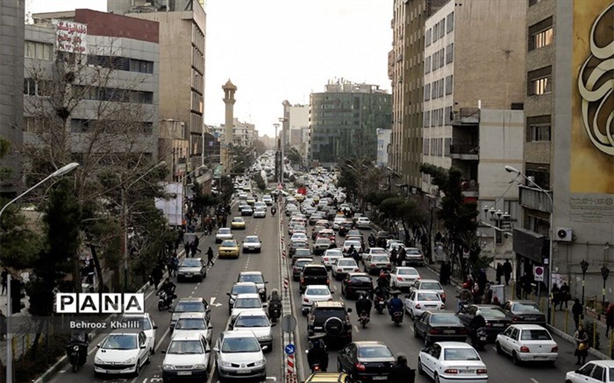 افزایش ترافیک در معابر شهر تهران
