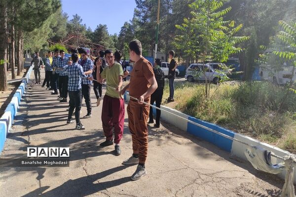 اردوی یک روزه دانش‌آموزان پسر پیشتاز ناحیه چهار
