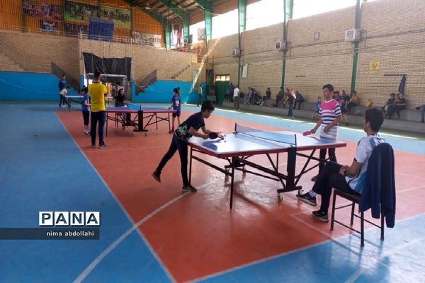 مسابقات تنیس روی میز پسران به‌مناسبت هفته معلم در کهریزک