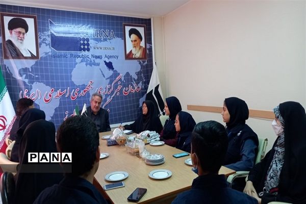 بازدید دانش‌آموزان خبرنگار پانا از خبرگزاری ایرنا