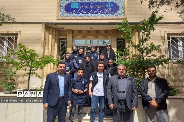 بازدید دانش‌آموزان خبرنگار پانا از خبرگزاری ایرنا