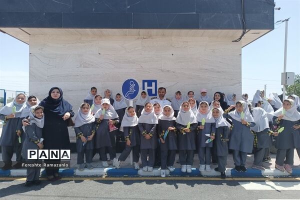 بازدید دانش‌آموزان ملارد از پارک ترافیک ملارد